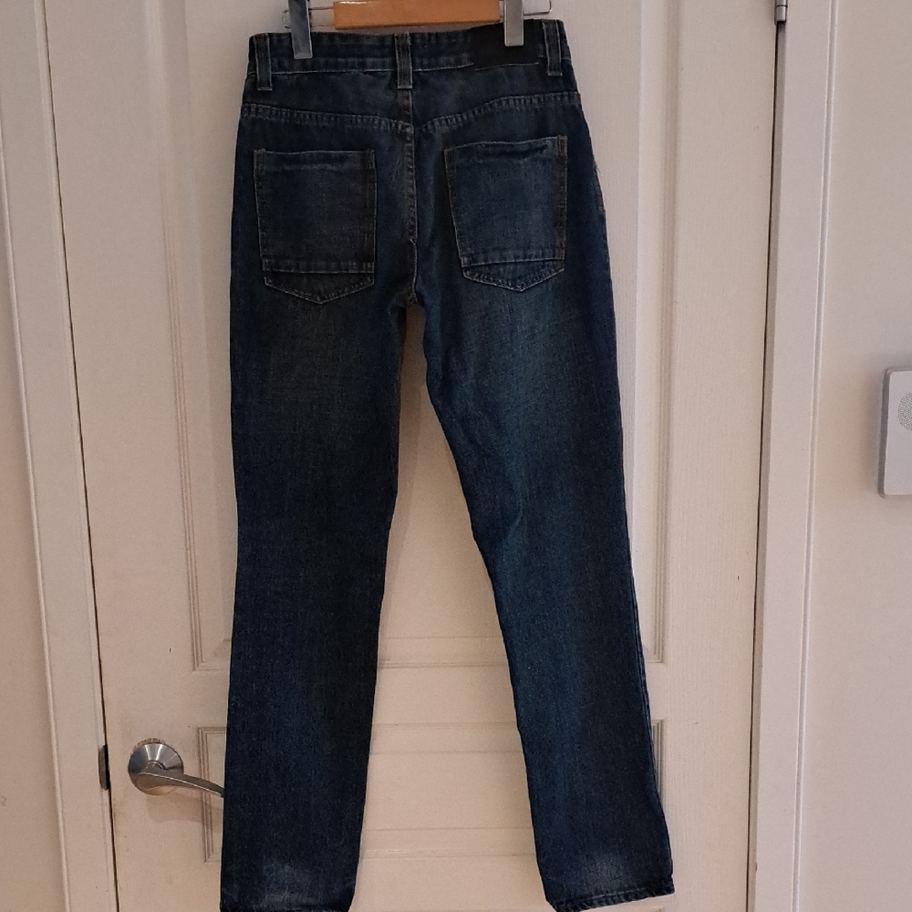 096 - Urban Heritage Indigo Skinny Jeans - Picture 3 of 4